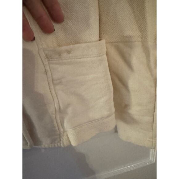 James Perse dbl-breasted terry cotton jacket in off-white color. - Picture 3 of 5